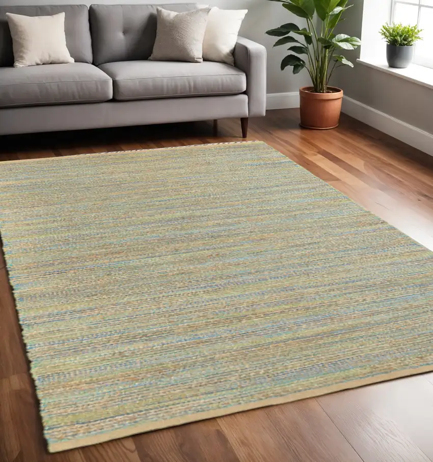 Multitoned Braided Jute Area Rug Photo 1