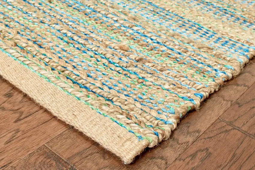 Multitoned Braided Jute Area Rug Photo 5
