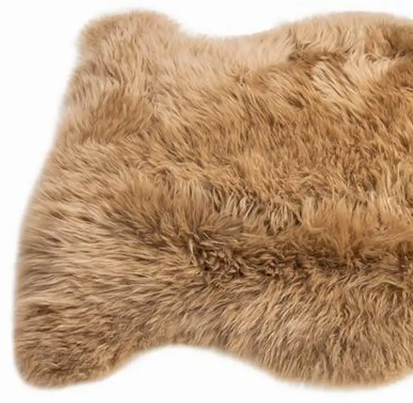 Mushroom New Zealand Natural Shearling Sheepskin Rug Photo 4