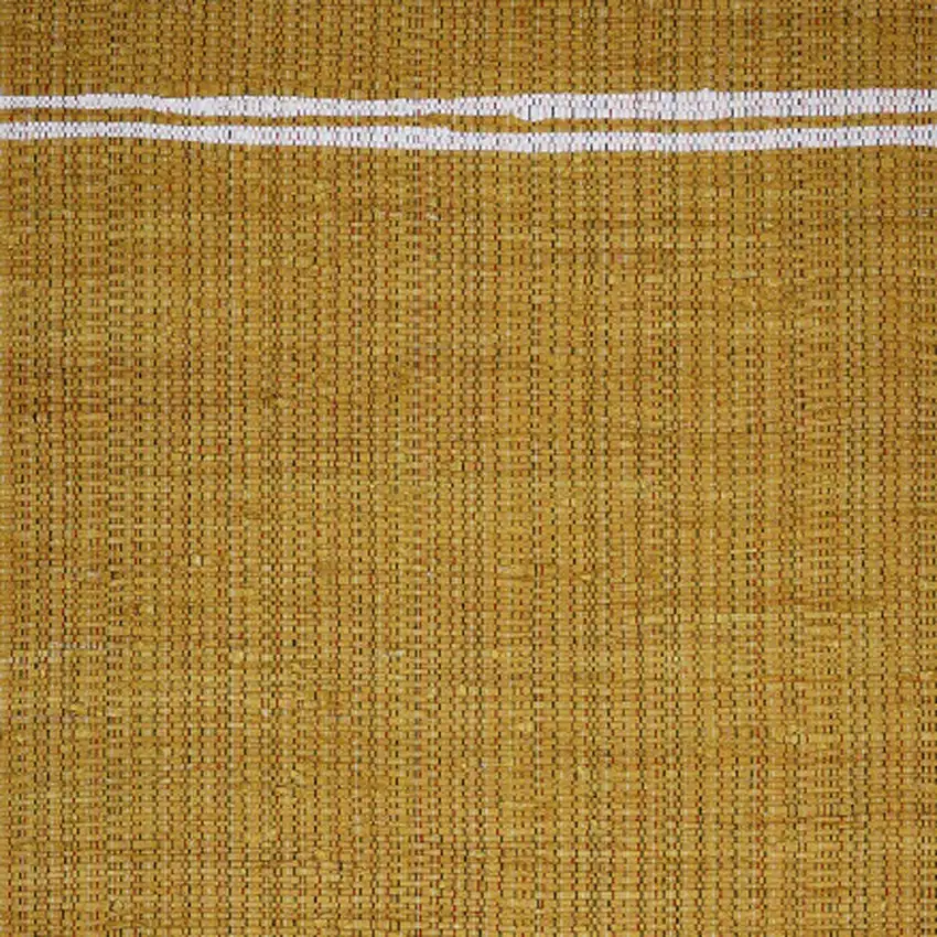 Mustard Striped Handmade Indoor Outdoor Area Rug Photo 4