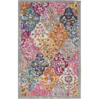 Photo of Muted Brights Floral Diamond Scatter Rug