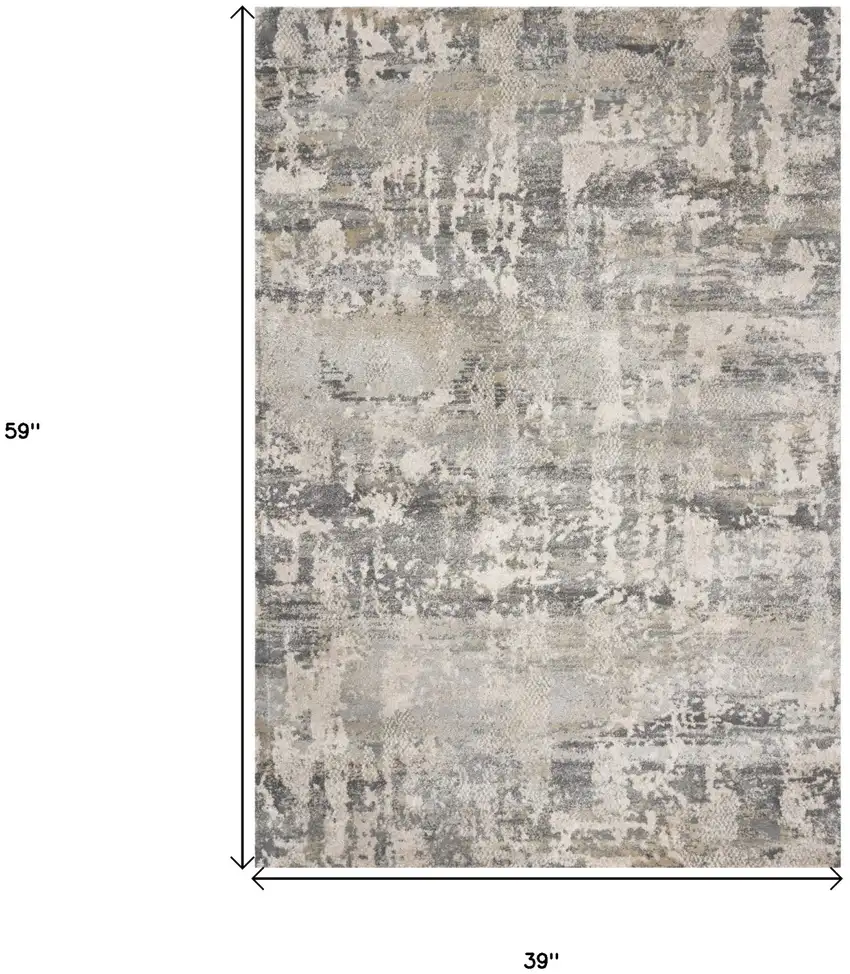 Natural Abstract Area Rug Photo 3