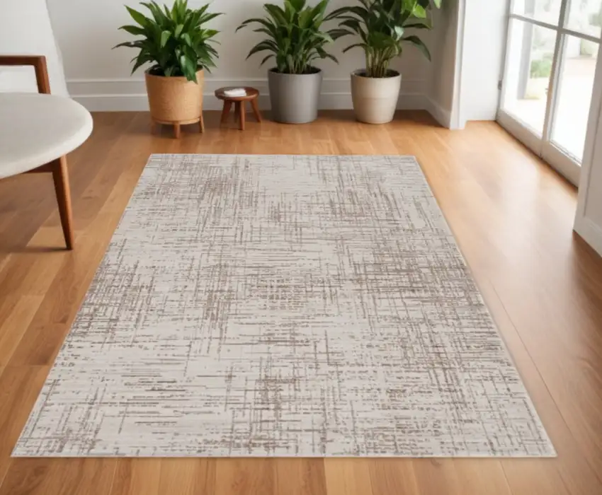 Natural Abstract Area Rug Photo 2