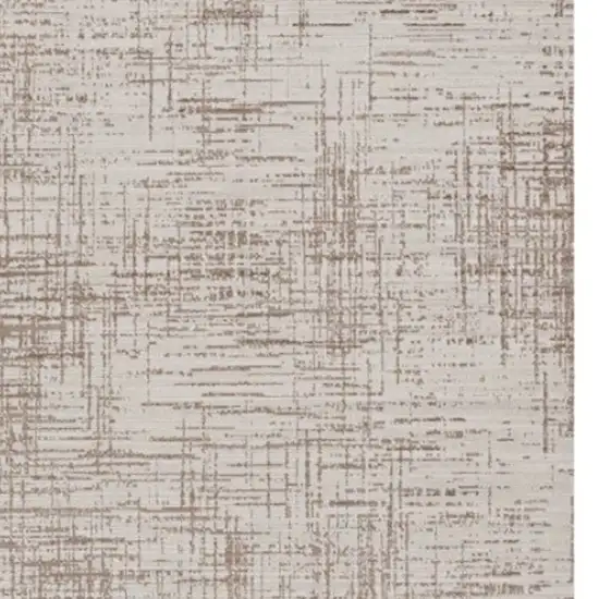 Beige And Tan Abstract Distressed Area Rug Photo 3