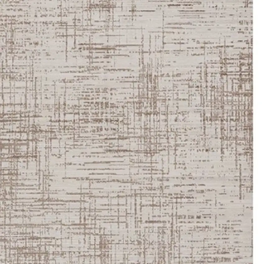 Beige And Tan Abstract Distressed Area Rug Photo 3