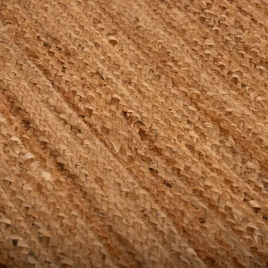 Natural And Beige Jute Hand Woven Area Rug Photo 4