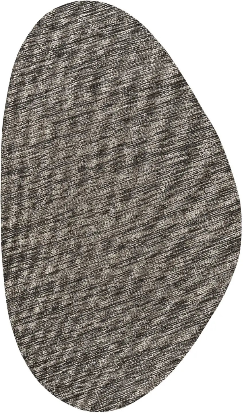 Natural And Black Medallion Indoor Outdoor Area Rug Photo 1