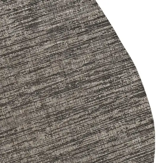 Natural And Black Medallion Indoor Outdoor Area Rug Photo 2