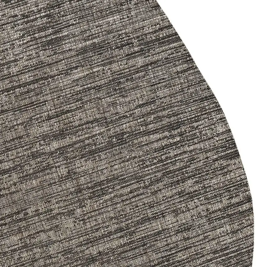 Natural And Black Medallion Indoor Outdoor Area Rug Photo 2