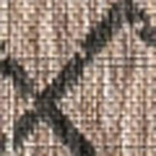 Natural And Black Trellis Indoor Outdoor Area Rug Photo 2