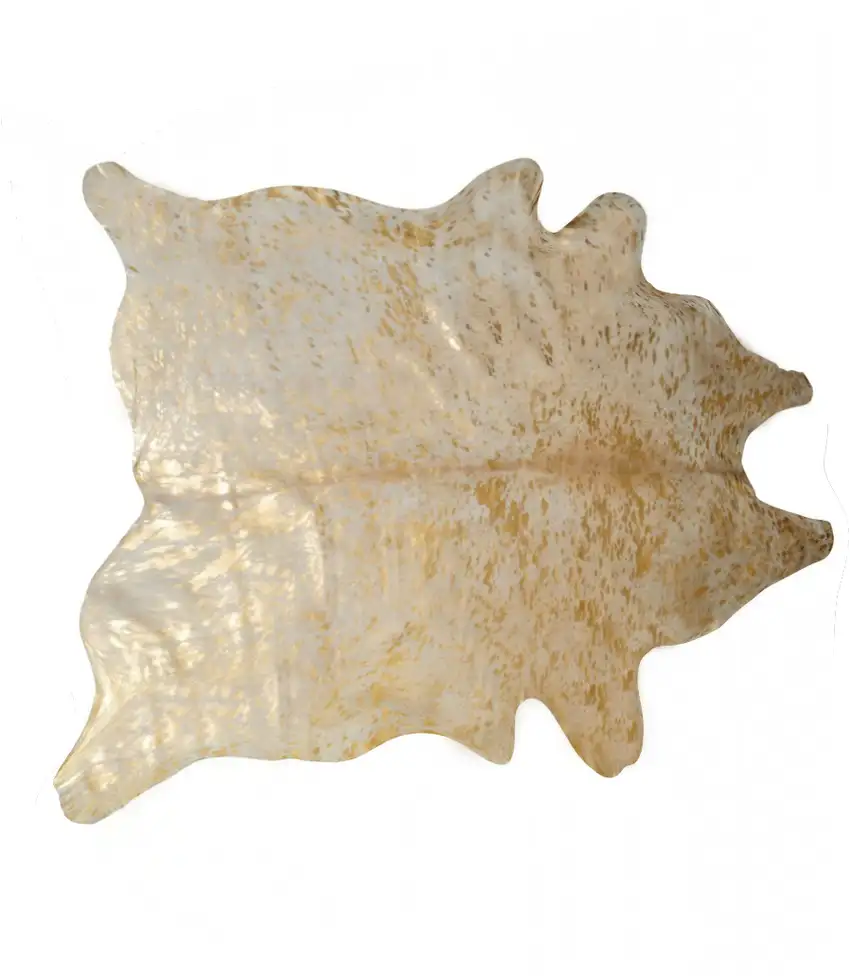 Natural And Gold Cowhide - Area Rug Photo 1