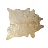 Photo of Natural And Gold Cowhide - Area Rug