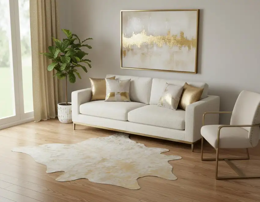 Natural Cowhide Area Rug Photo 1