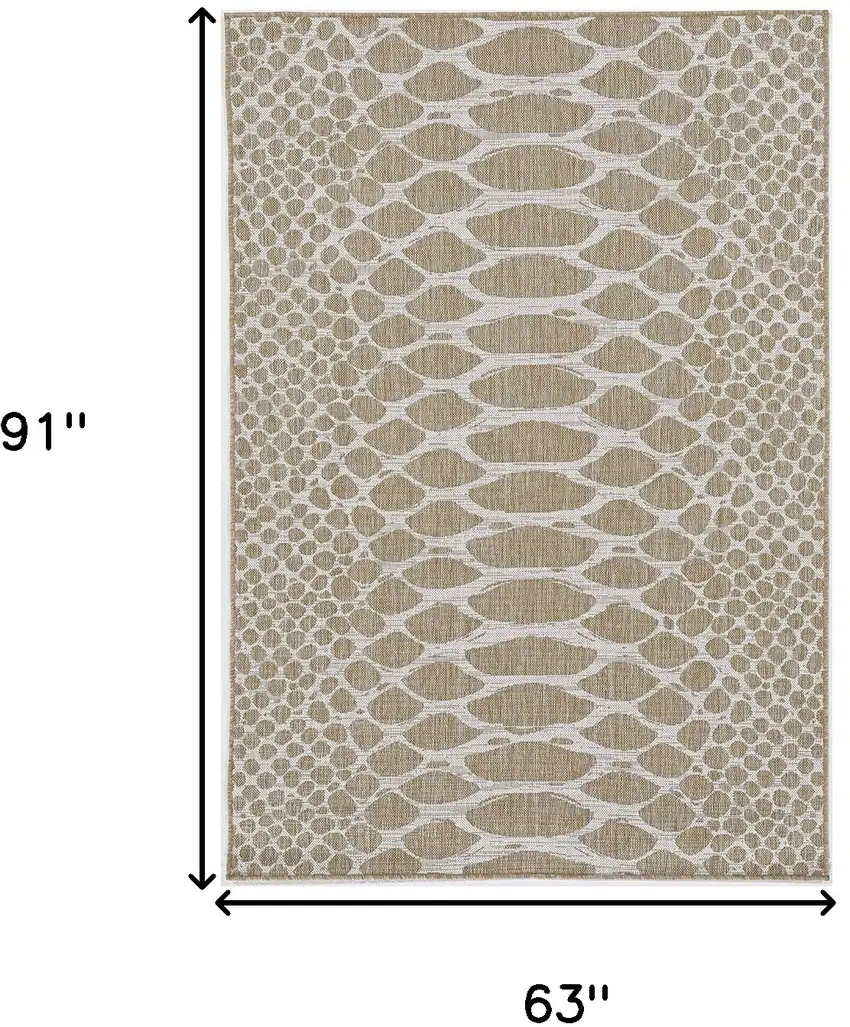 Natural Animal Print Area Rug Photo 3
