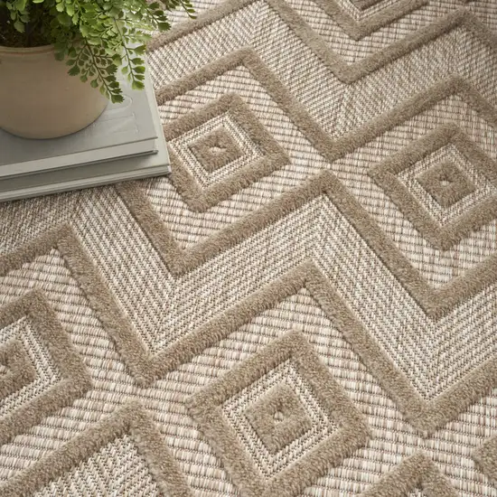 Beige Indoor Outdoor Area Rug Photo 6