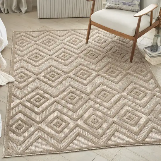 Beige Indoor Outdoor Area Rug Photo 7