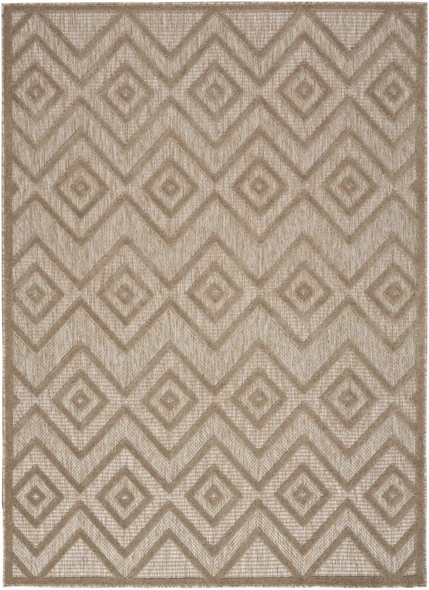Beige Indoor Outdoor Area Rug Photo 1
