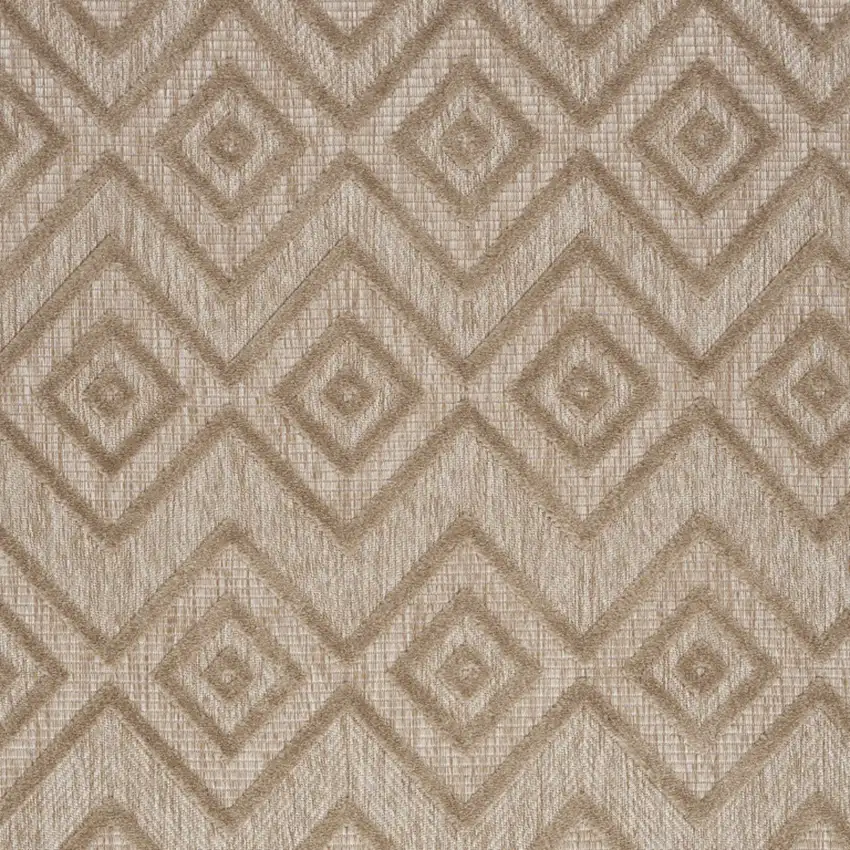 Natural Beige Argyle Indoor Outdoor Area Rug Photo 3