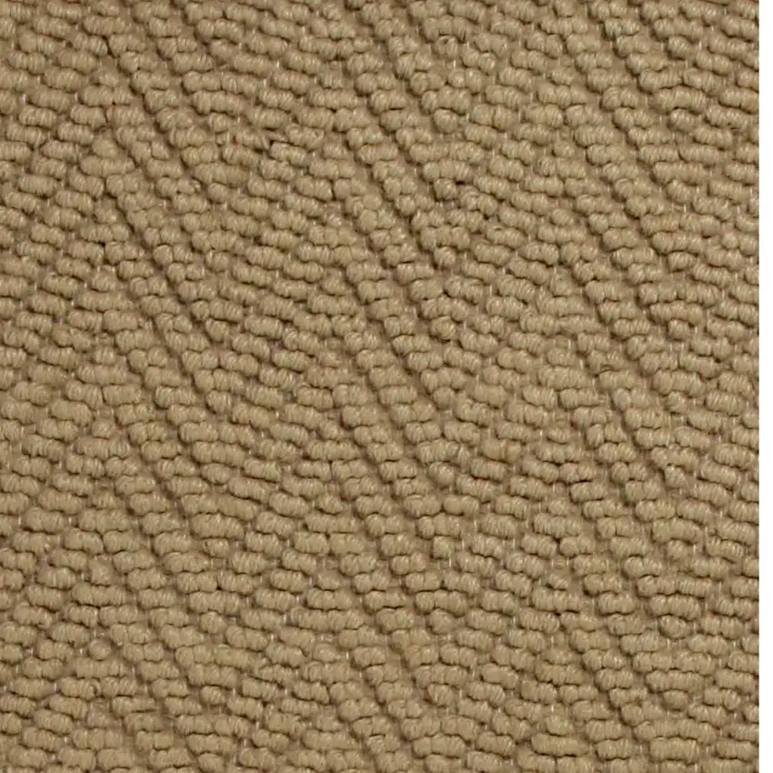 8' Natural Beige Hand Woven Herringbone Jute Indoor Runner Rug Photo 3