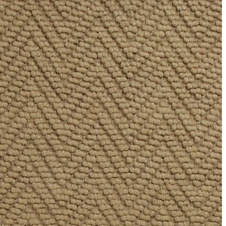 Natural Beige Hand Woven Herringbone Jute Indoor Runner Rug Photo 2