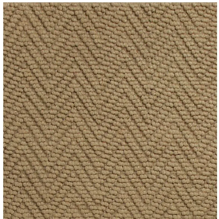 Natural Beige Hand Woven Herringbone Jute Indoor Runner Rug Photo 3