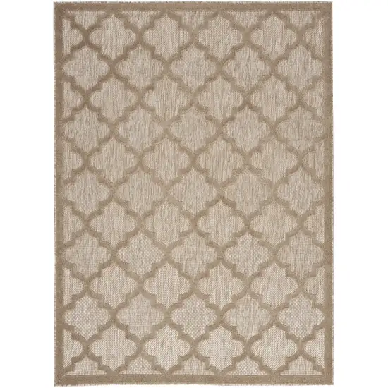 Beige Indoor Outdoor Area Rug Photo 1