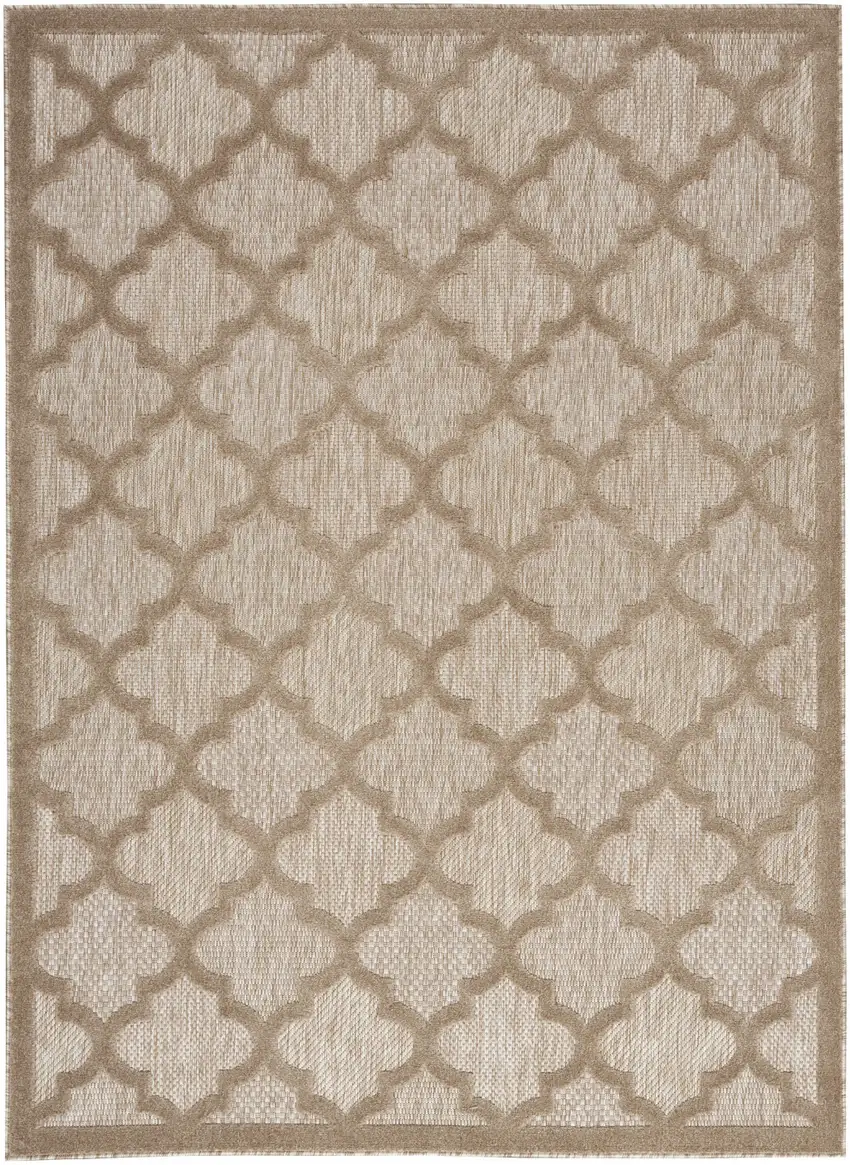 Beige Indoor Outdoor Area Rug Photo 1
