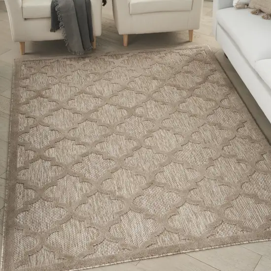 Beige Indoor Outdoor Area Rug Photo 9