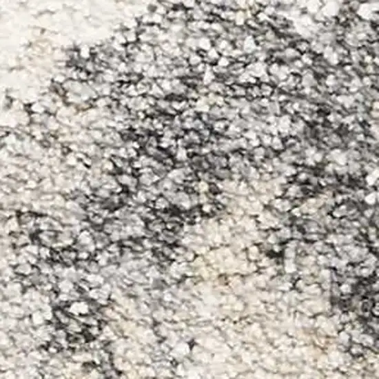 7' Gray And Tan Abstract Runner Rug Photo 7