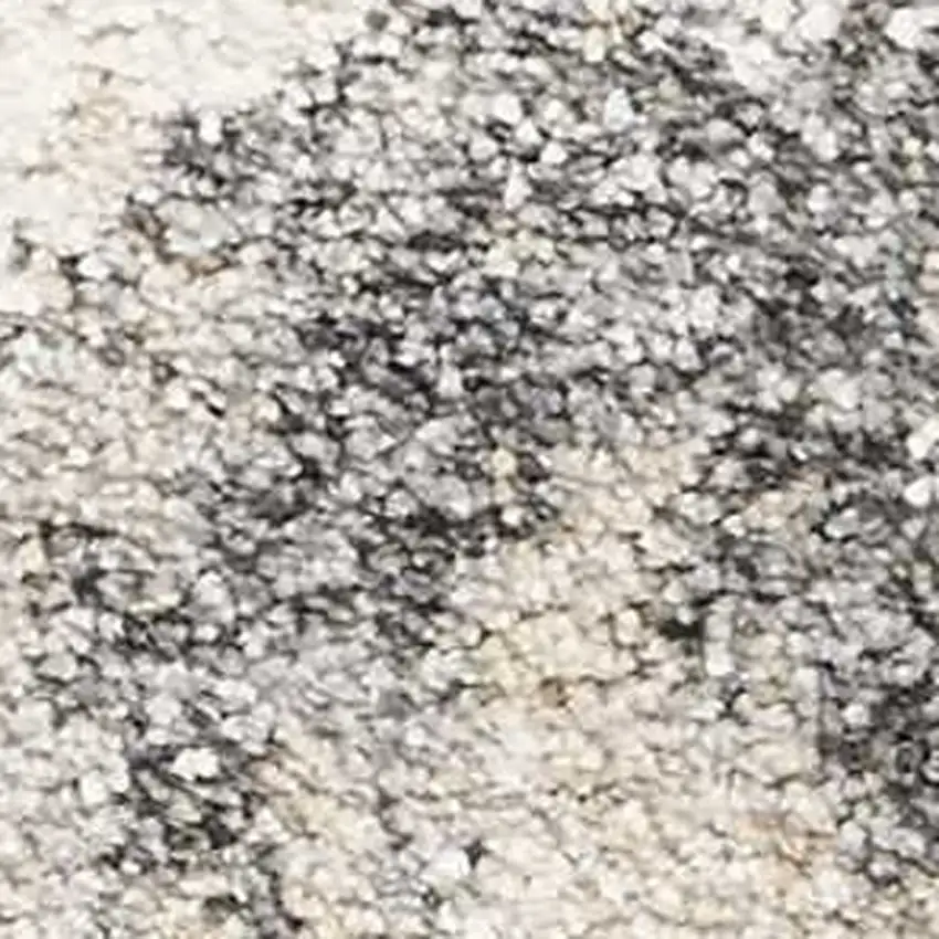 7' Gray And Tan Abstract Runner Rug Photo 7