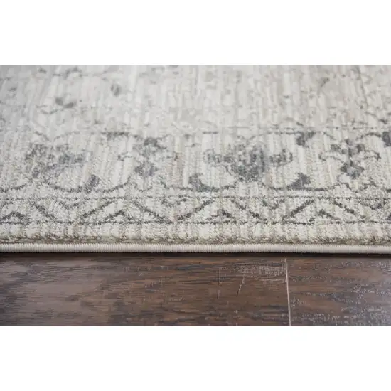 Natural Beige Tan And Gray Oriental Area Rug Photo 1