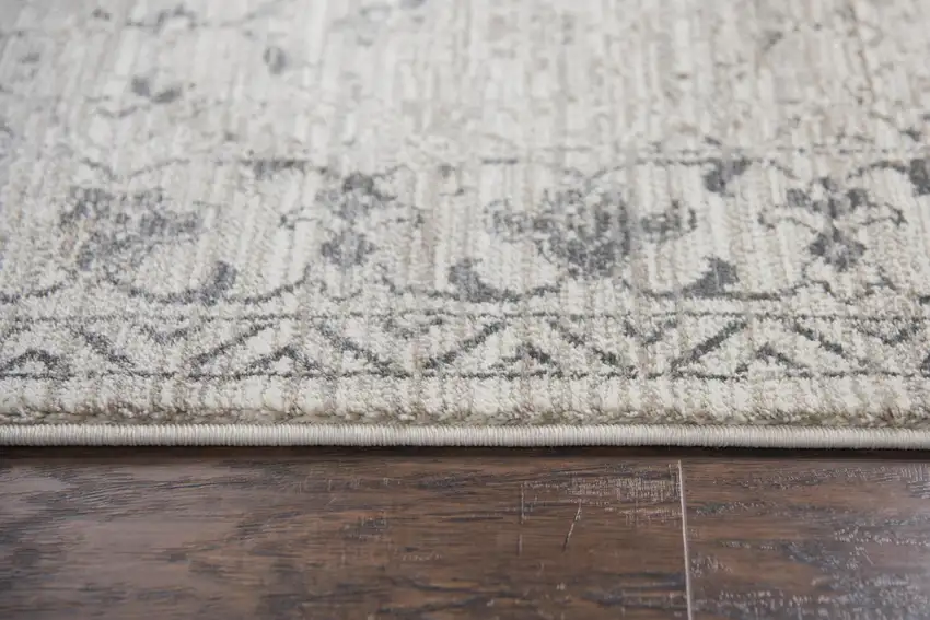 Natural Beige Tan And Gray Oriental Area Rug Photo 1