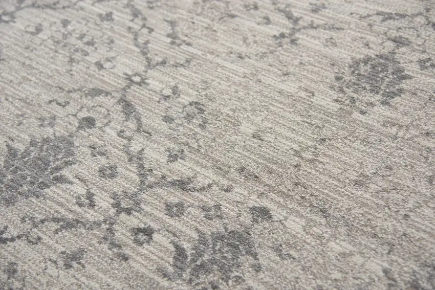 Natural Beige Tan And Gray Oriental Area Rug Photo 4