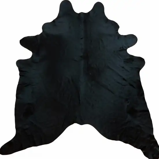 6 Ft Natural Black Brindled Cowhide Rug Photo 5