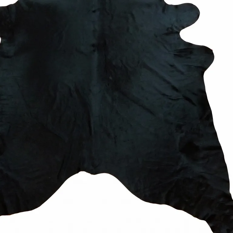 Natural Black Brindled Cowhide Rug Photo 4