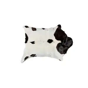 Photo of Natural Black and White Calfskin Area Rug