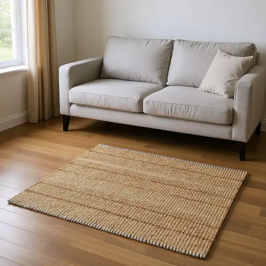 Natural Jute Hand Woven Area Rug Photo 2