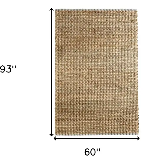 Natural Braided Jute Area Rug Photo 8