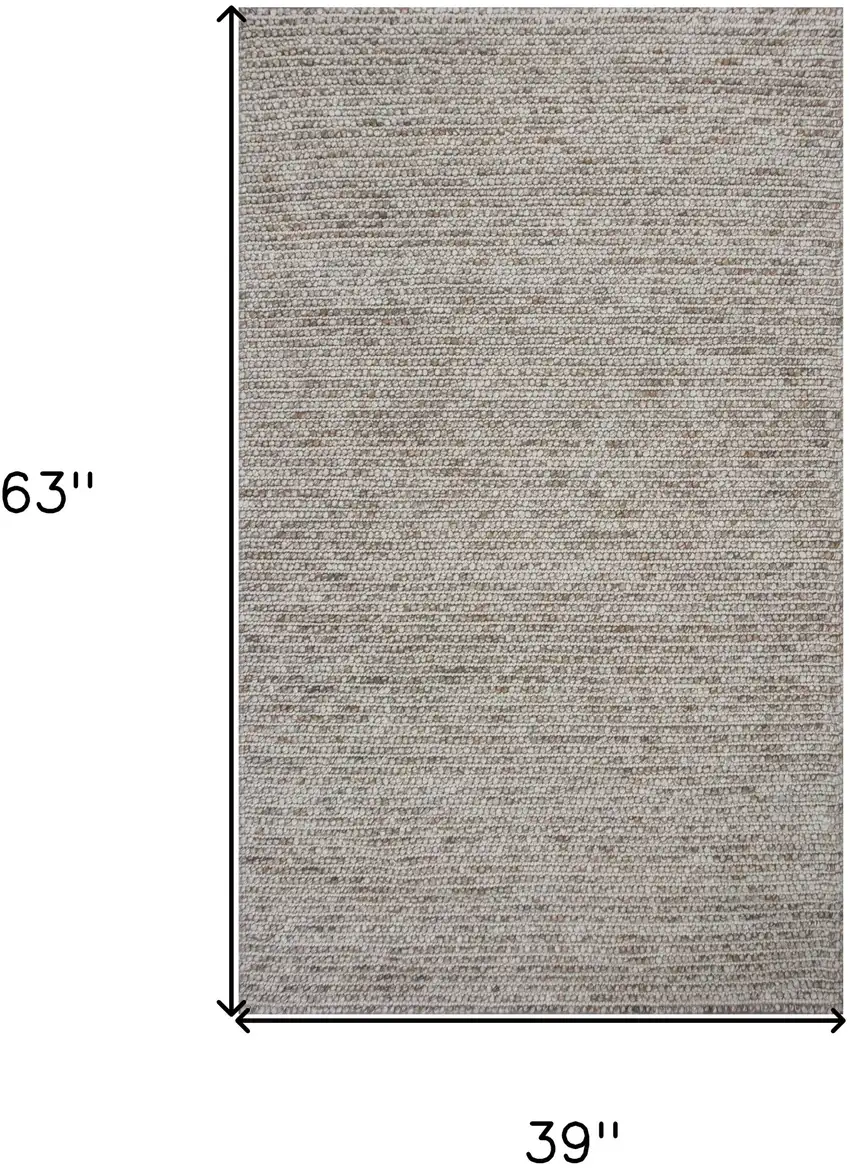 Natural Wool Handmade Area Rug Photo 3