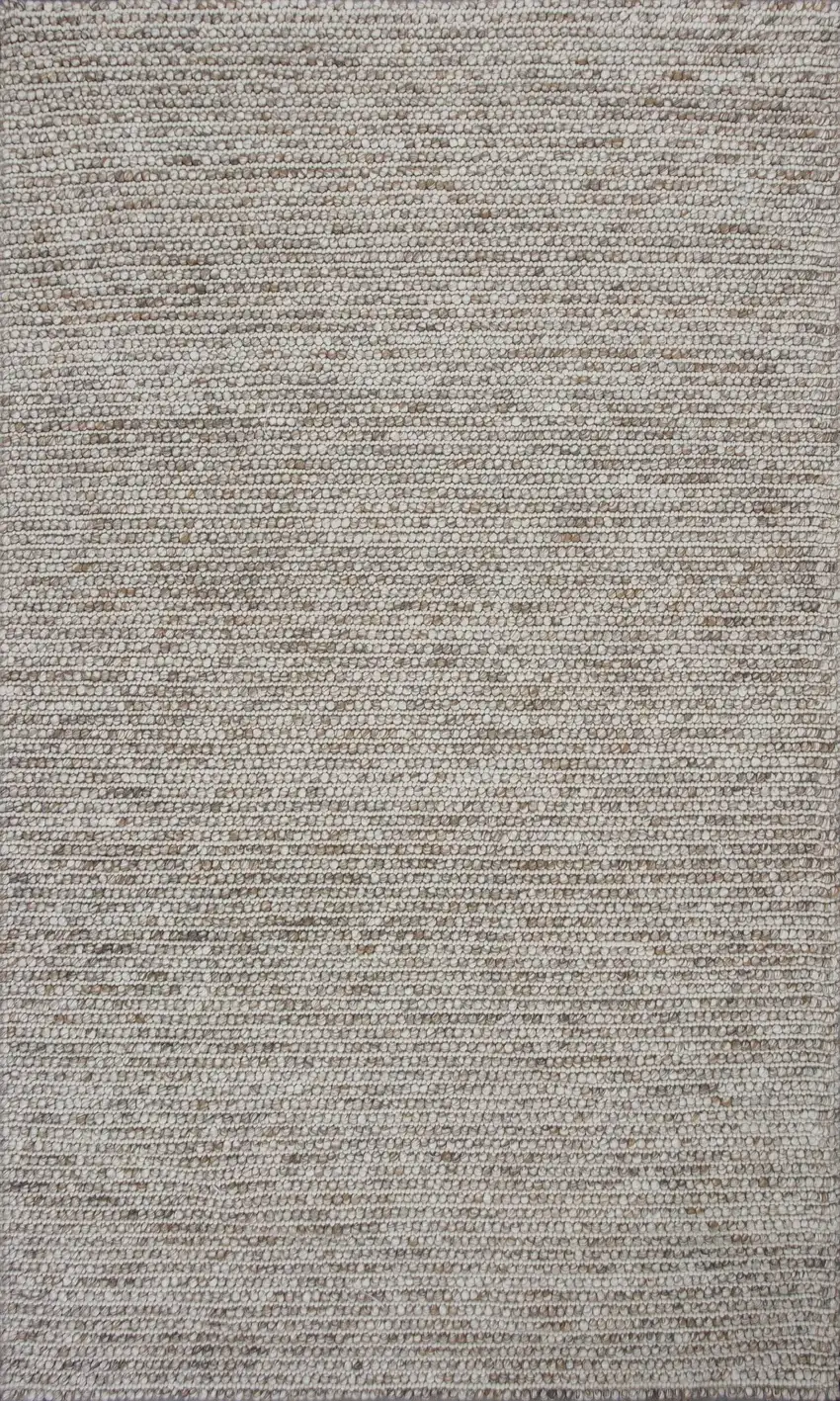 Natural Braided Wool Indoor Area Rug Photo 1