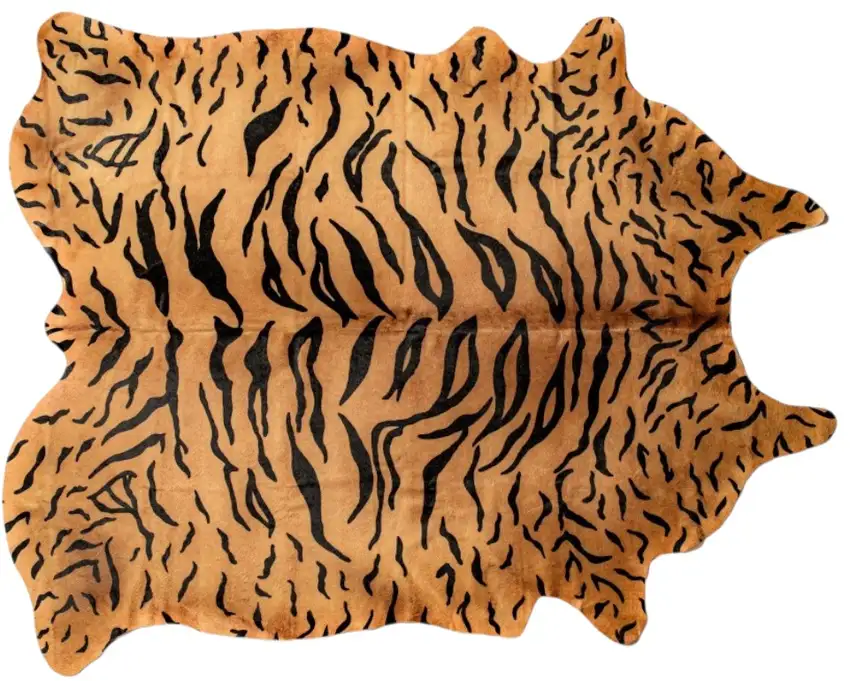 Natural Cowhide Animal Print Handmade Area Rug Photo 2