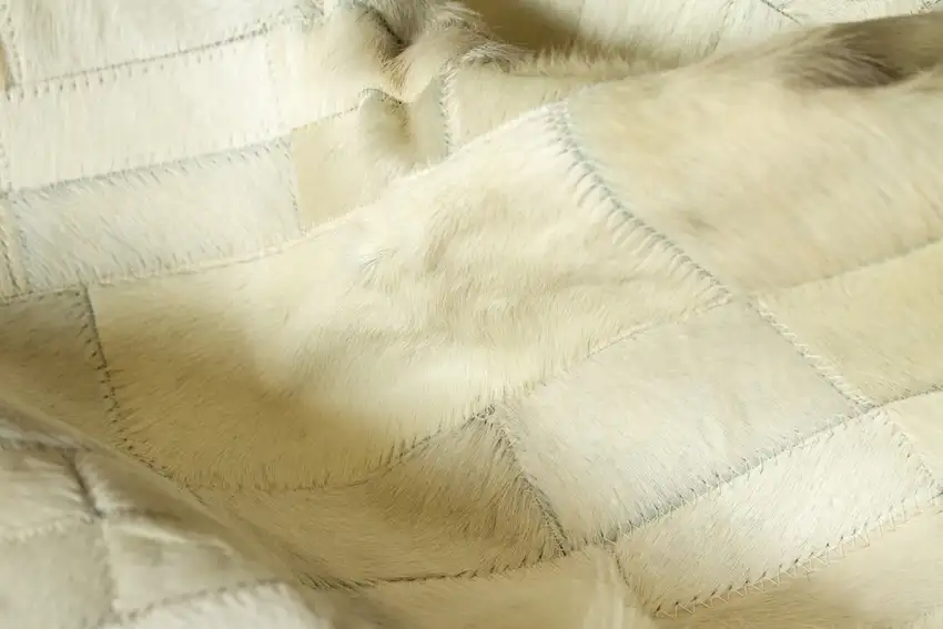 Natural Cowhide Patchwork Area Rug Photo 3