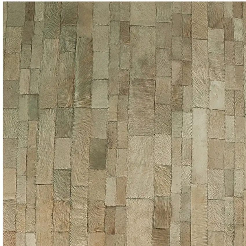 Natural Cowhide Patchwork Area Rug Photo 5
