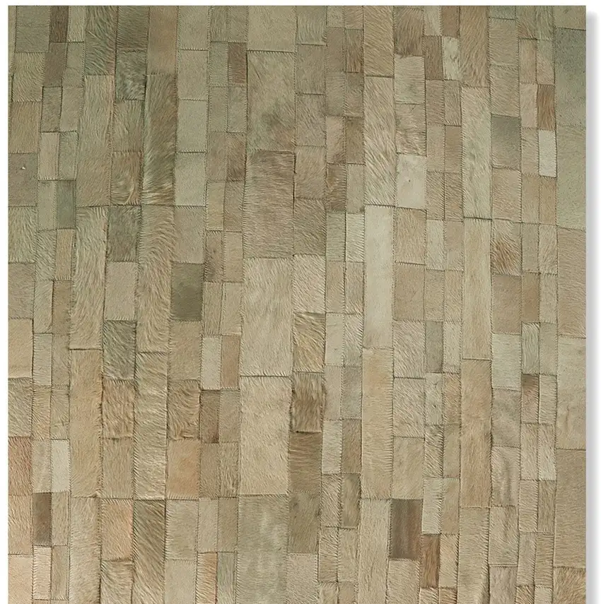 Natural Cowhide Patchwork Area Rug Photo 4