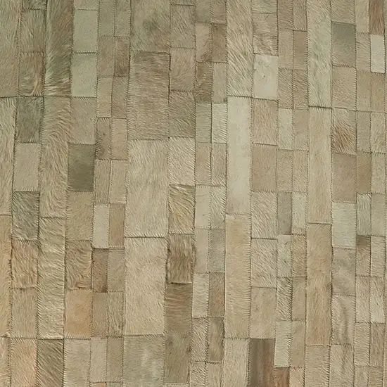 Natural Cowhide Patchwork Area Rug Photo 8