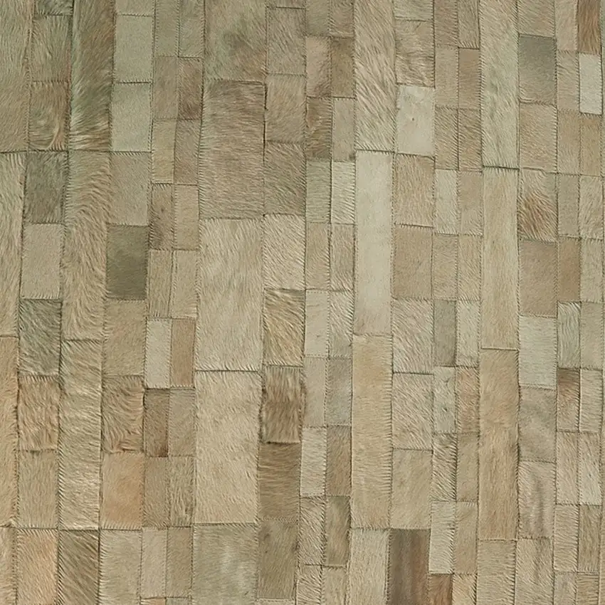 Natural Cowhide Patchwork Area Rug Photo 8