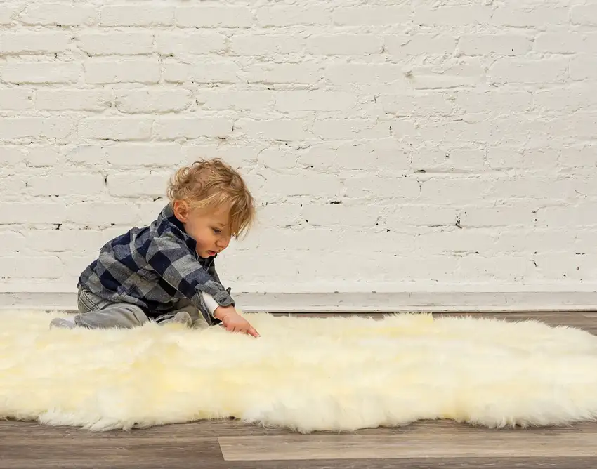 Natural Double Sheepskin - Area Rug Photo 6