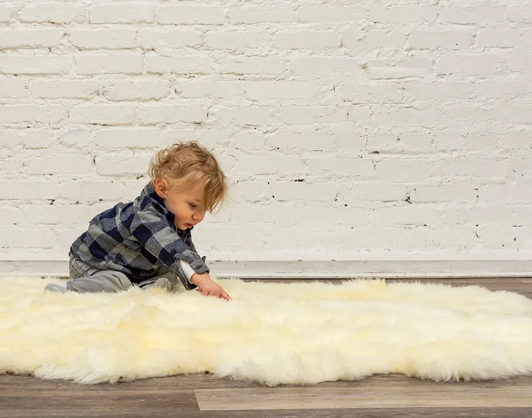 Natural Double Sheepskin - Area Rug Photo 5