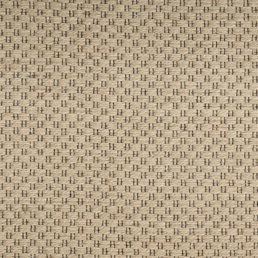 Natural Flatweave Non Skid Area Rug With Fringe Photo 7