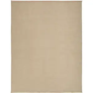 Photo of Natural Flatweave Non Skid Area Rug With Fringe